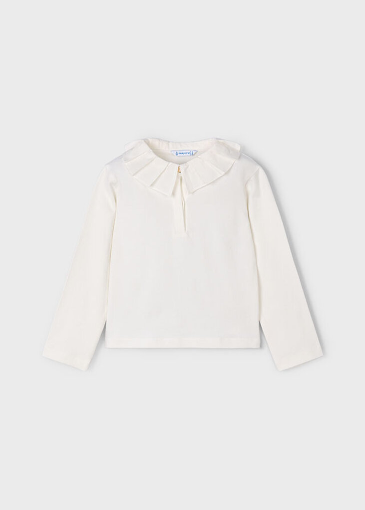 Mayoral 131 L/s basic polo 082 cream