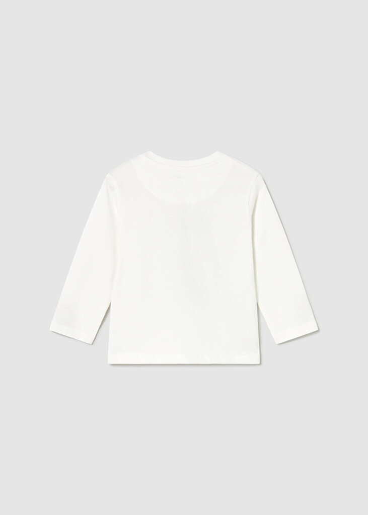 Mayoral 2058 L/s shirt bear 082 cream