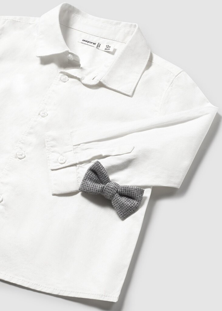 Mayoral 2111 L/s dressy shirt 055 ivory