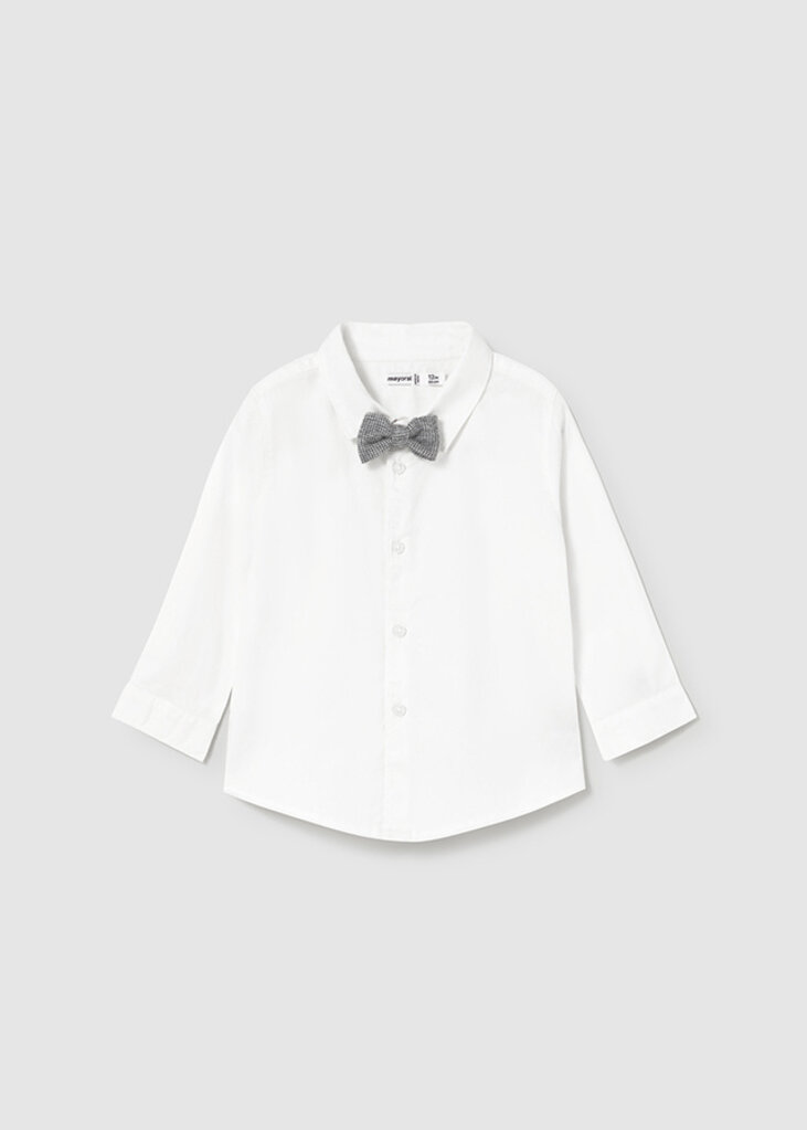 Mayoral 2111 L/s dressy shirt 055 ivory