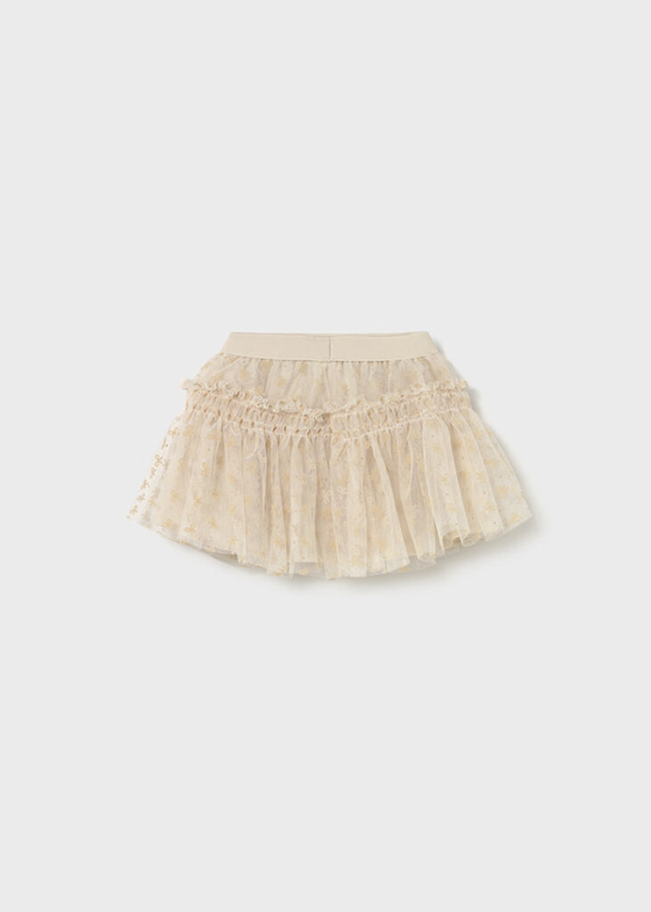 Mayoral 2901 Tulle skirt 020 almond