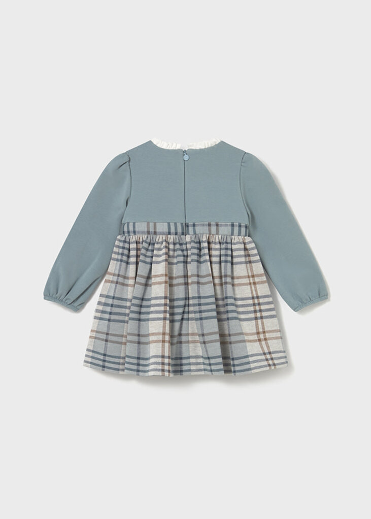 Mayoral 2903 Plaid dress 068 blue bell