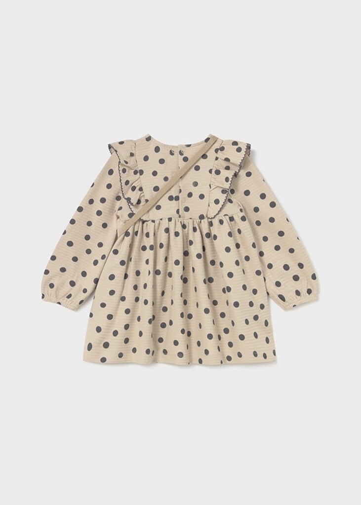 Mayoral 2920 Printed dress with bag 092 tapioca