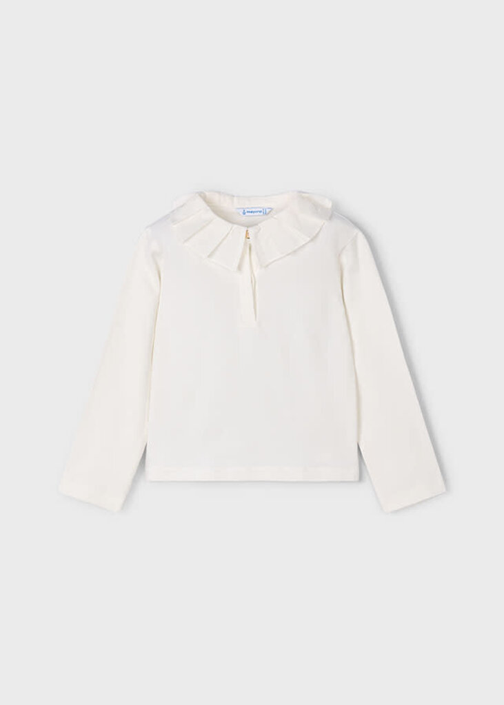 Mayoral 131 L/s basic polo 082 cream