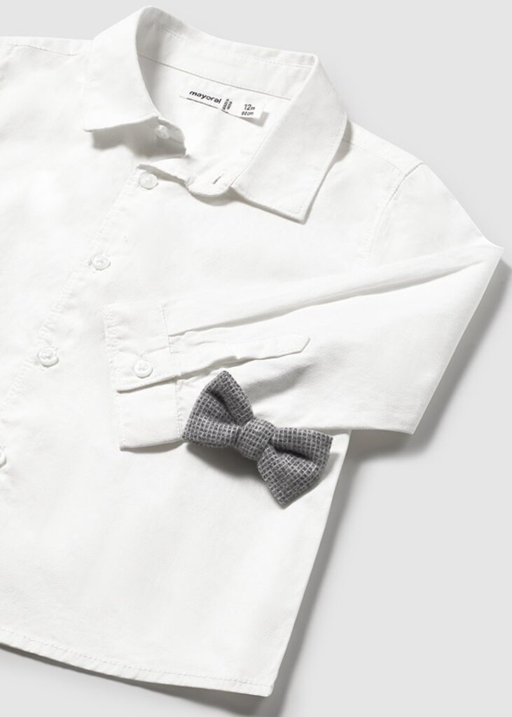 Mayoral 2111 L/s dressy shirt 055 ivory
