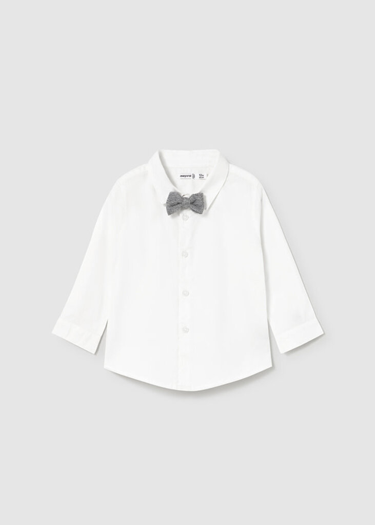 Mayoral 2111 L/s dressy shirt 055 ivory