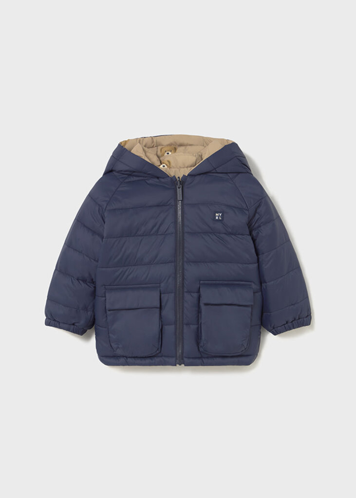 Mayoral 2420 Reversible soft coat 039 blue