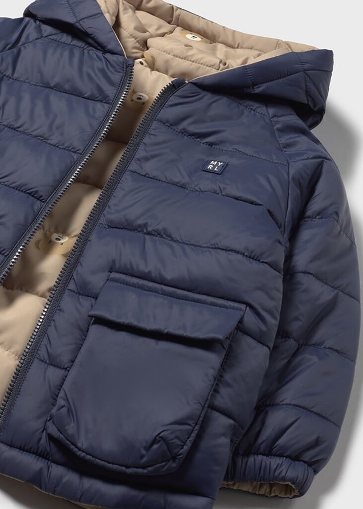 Mayoral 2420 Reversible soft coat 039 blue