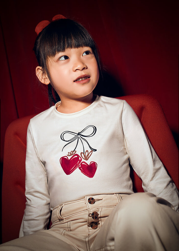 Mayoral 4008 L/s t-shirt 060 macchiato