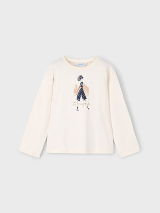 Mayoral 4010 L/s t-shirt 071 macchiato