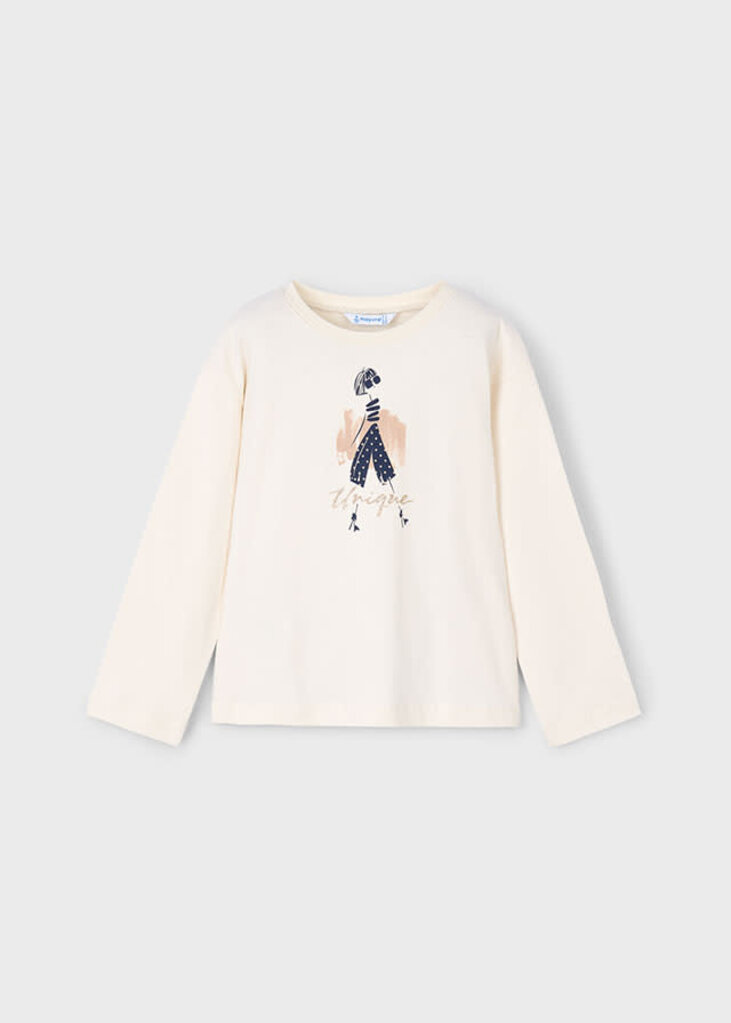 Mayoral 4010 L/s t-shirt 071 macchiato