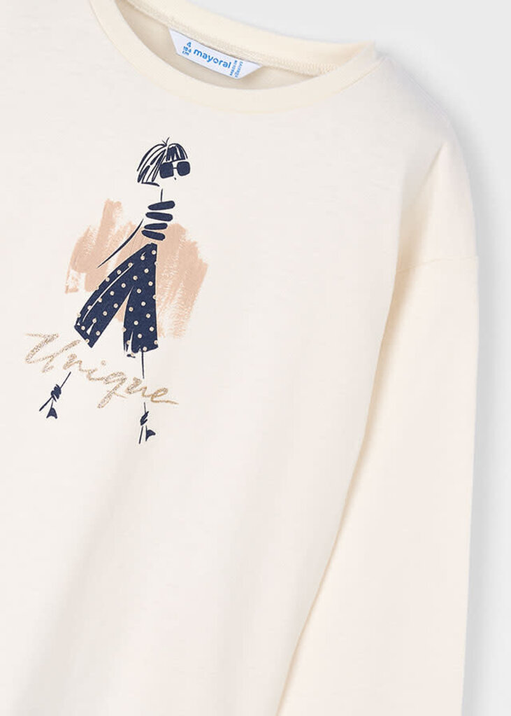 Mayoral 4010 L/s t-shirt 071 macchiato