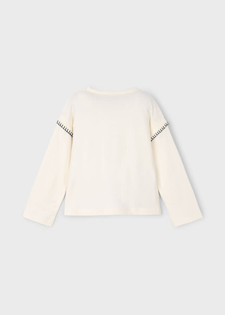 Mayoral 4012 L/s shirt bear 010 macchiato