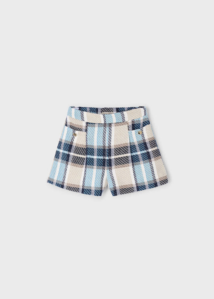 Mayoral 4225 Plaid shorts 040 navy