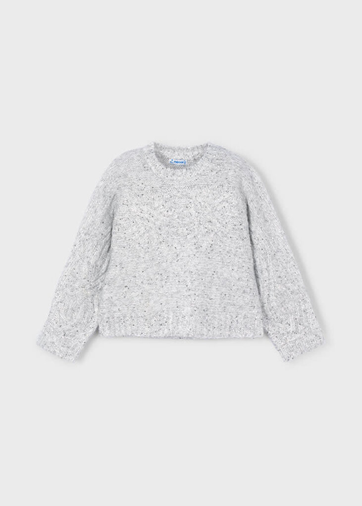 Mayoral 4306 Sequins sweater 066 silver