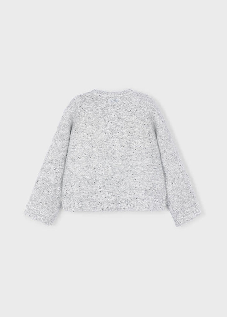 Mayoral 4306 Sequins sweater 066 silver