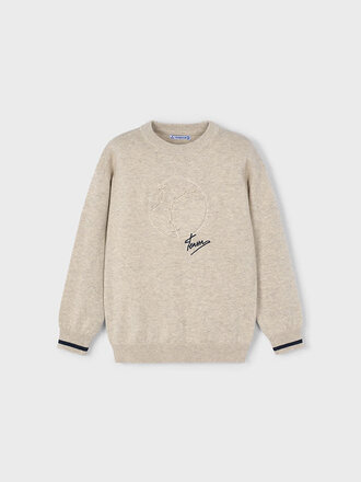 Mayoral 4372 Embossment sweater 078 chai