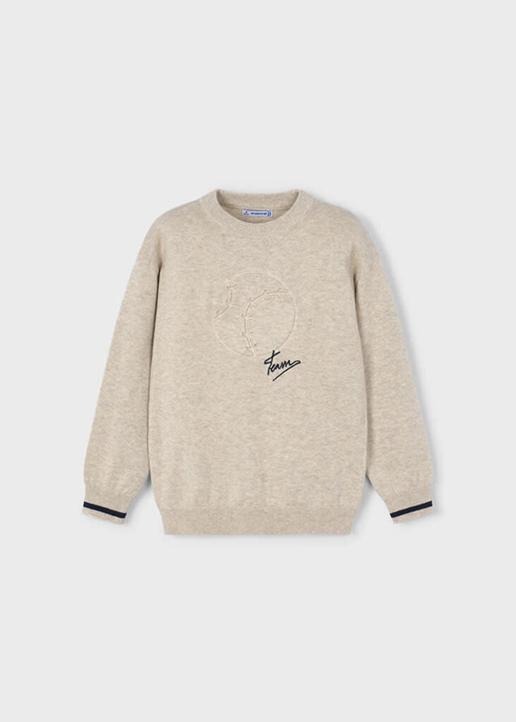 Mayoral 4372 Embossment sweater 078 chai