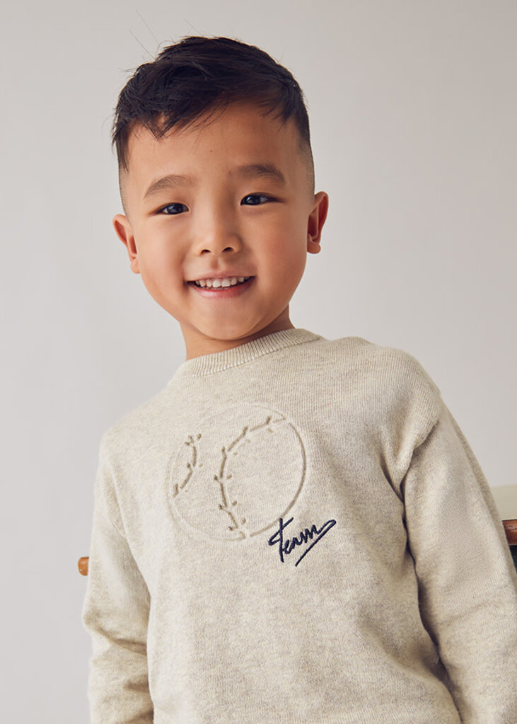 Mayoral 4372 Embossment sweater 078 chai