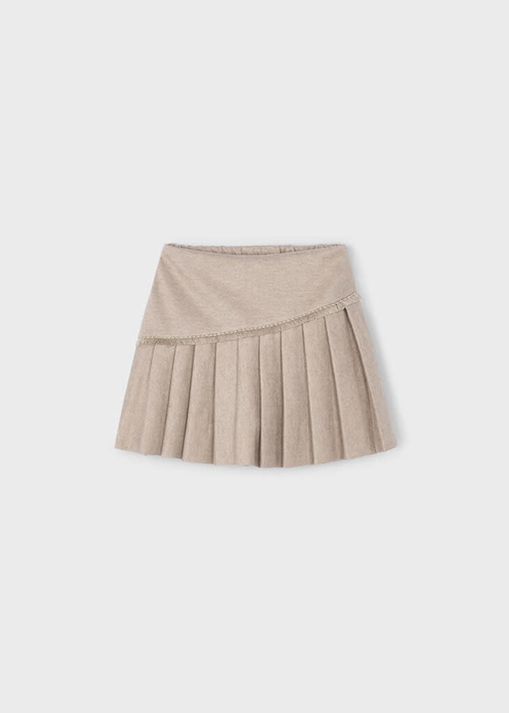 Mayoral 4909 Pleated knit skort 010 col. Mole