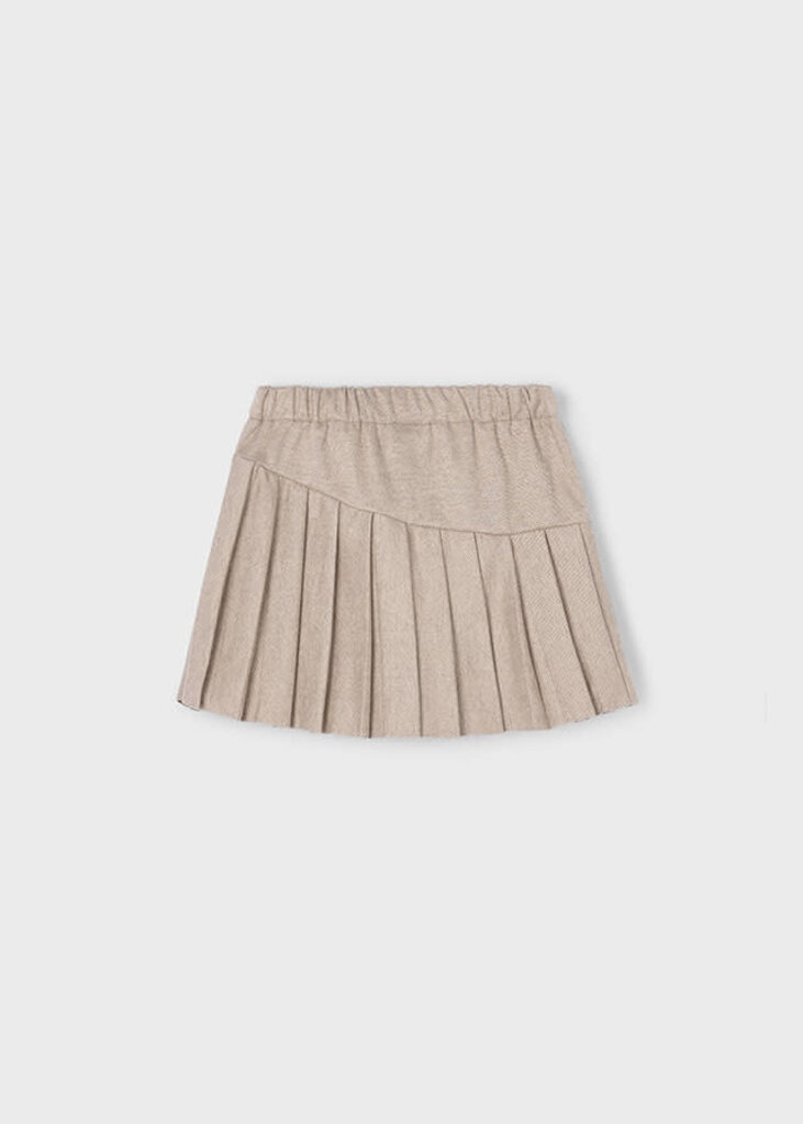 Mayoral 4909 Pleated knit skort 010 col. Mole
