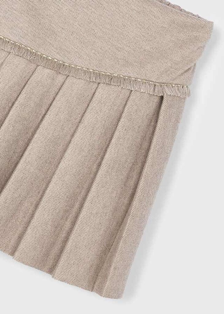 Mayoral 4909 Pleated knit skort 010 col. Mole