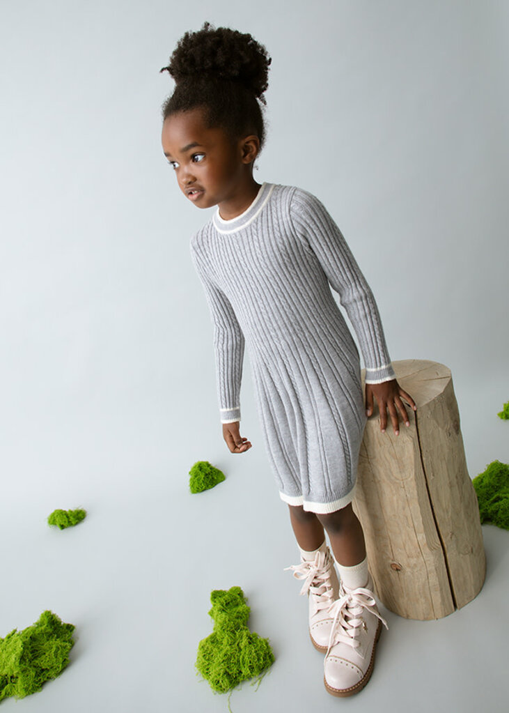 Mayoral 4920 Knit dress 034 silver