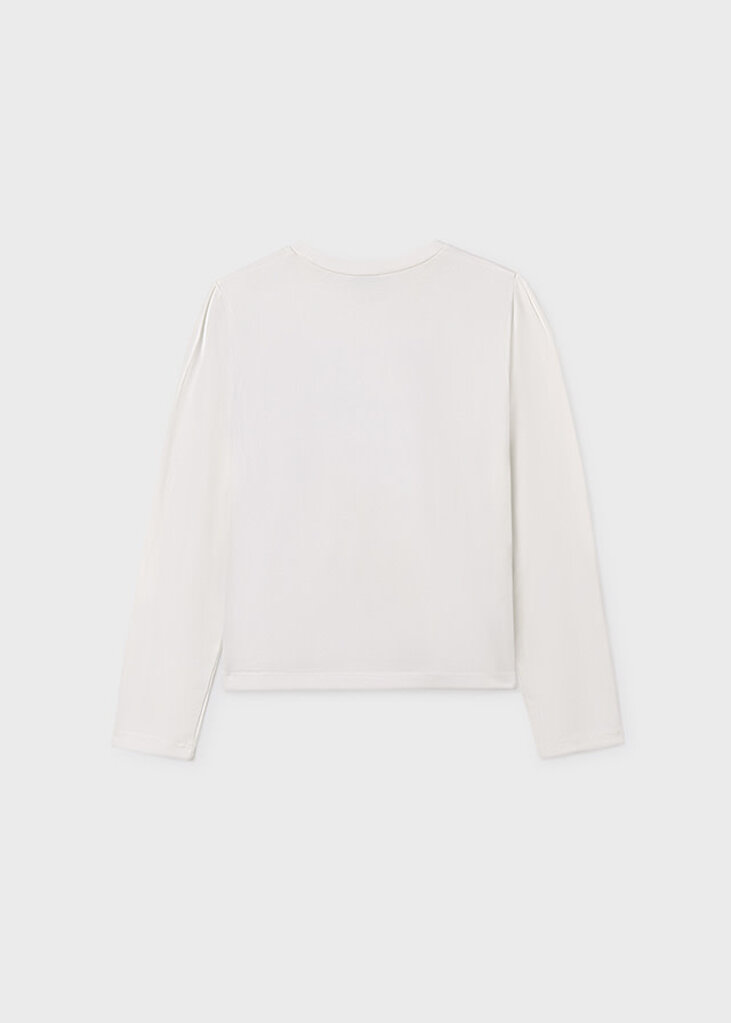Mayoral 7018 L/s t-shirt 088 cream