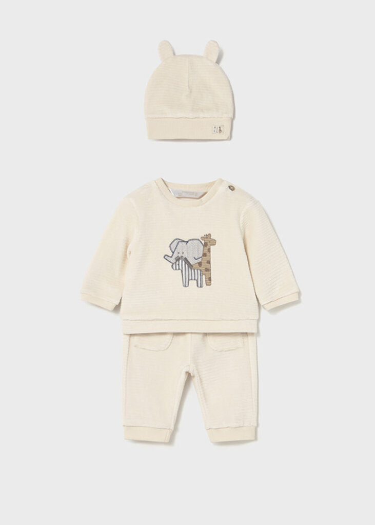 Mayoral 2624 3-piece corduroy tracksuit 074 pottery