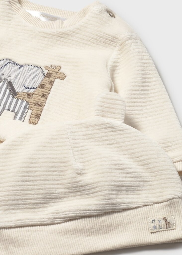Mayoral 2624 3-piece corduroy tracksuit 074 pottery