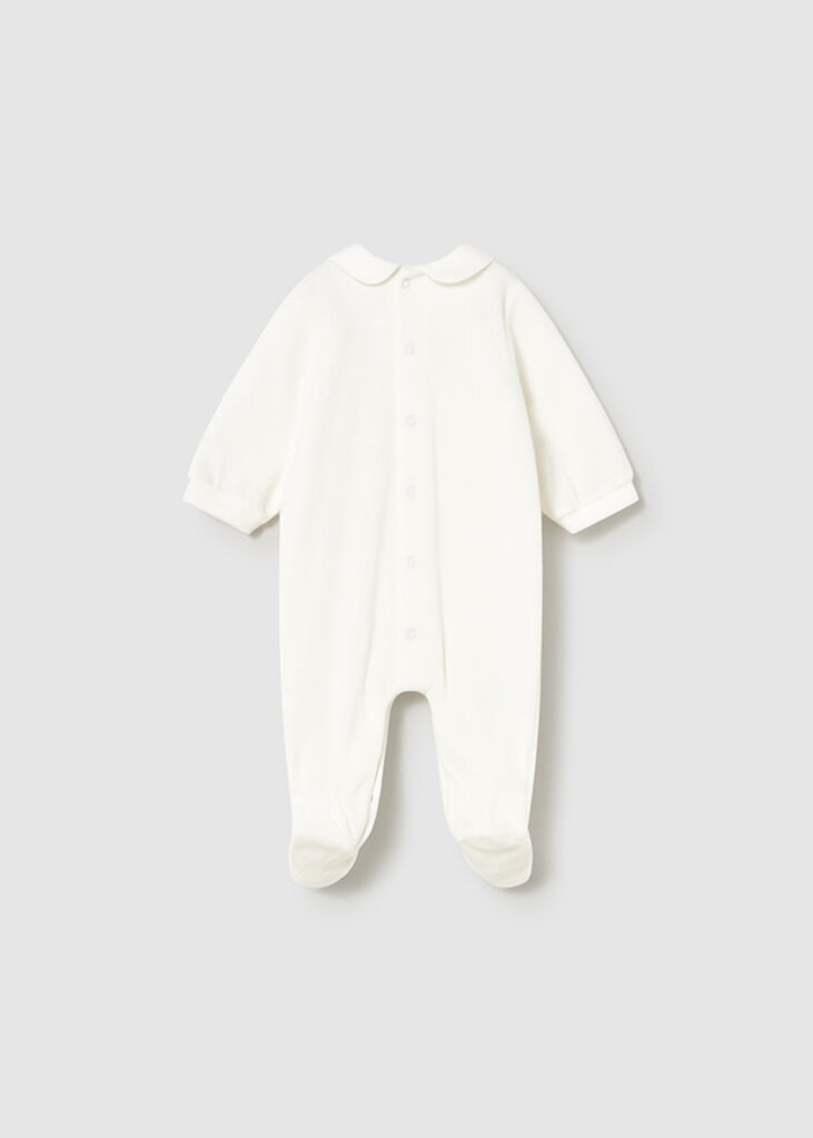 Mayoral 2701 Velour onesie 062 natural