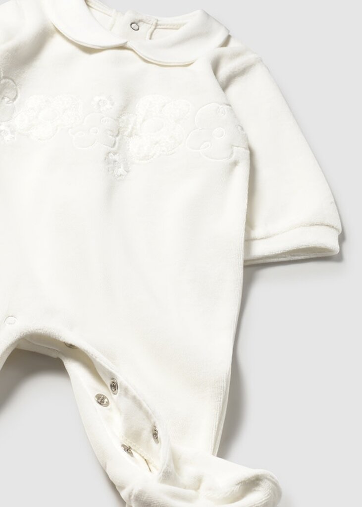 Mayoral 2701 Velour onesie 062 natural