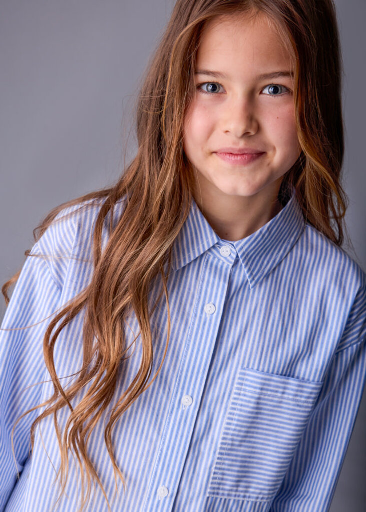 Mayoral 7197 Pocket blouse 058 stripes