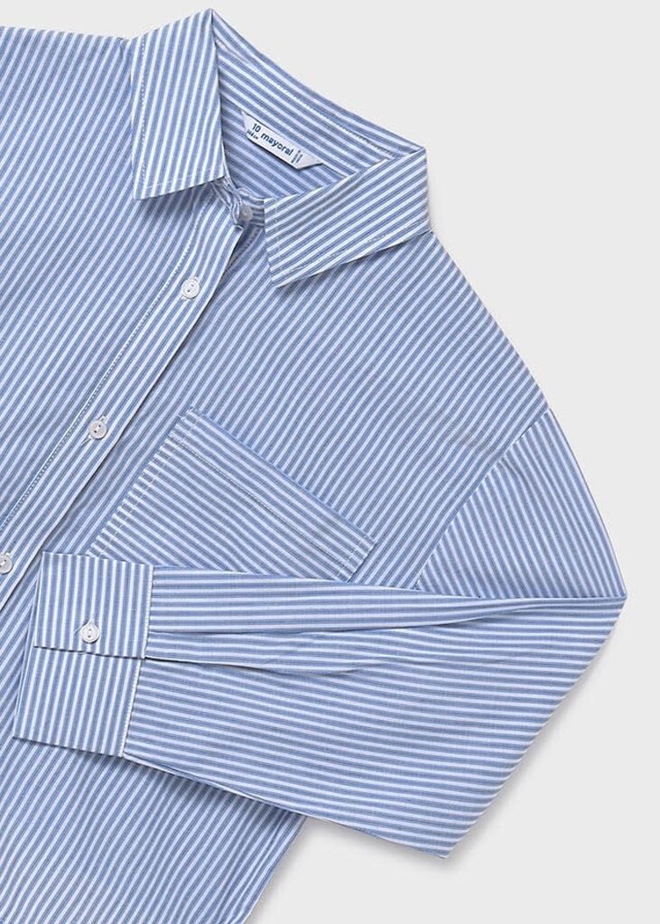 Mayoral 7197 Pocket blouse 058 stripes