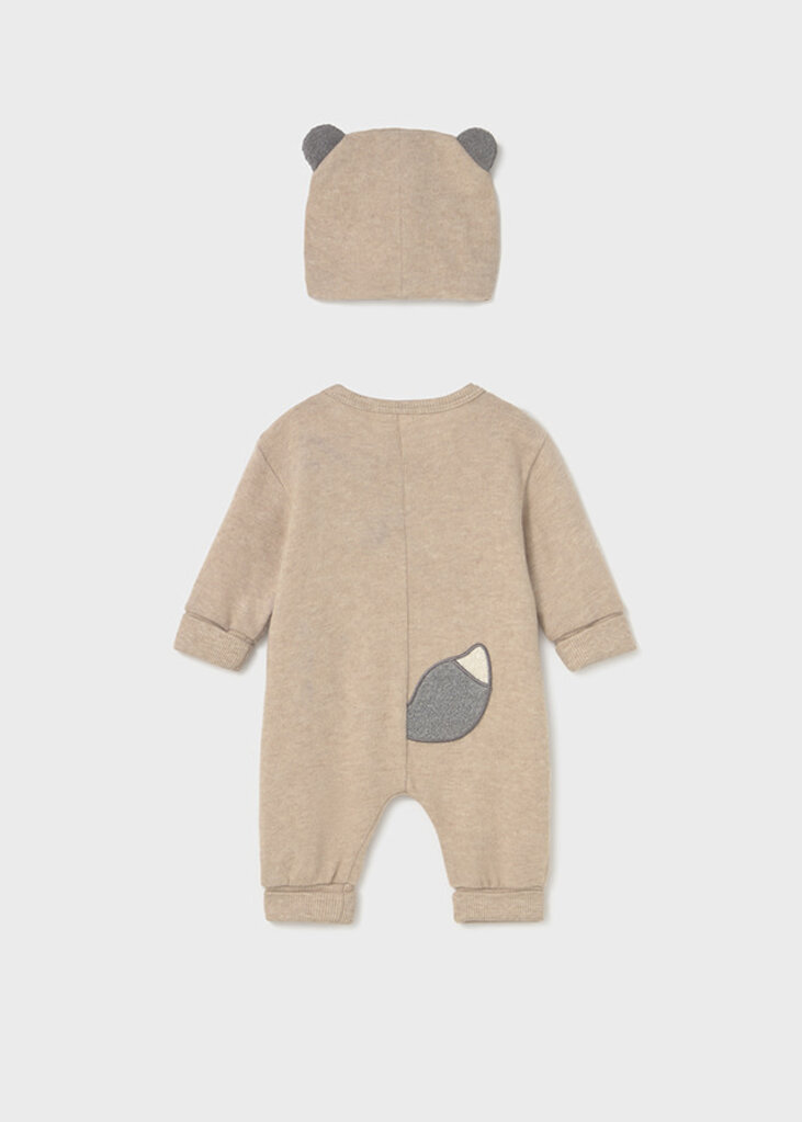 Mayoral 2613 Long bodysuit w/hat 074 pottery