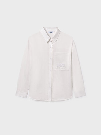 Mayoral 7197 Pocket blouse 059 cream