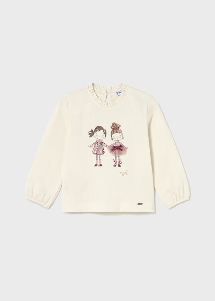 Mayoral 2075 L/s shirt dress 078 macchiato