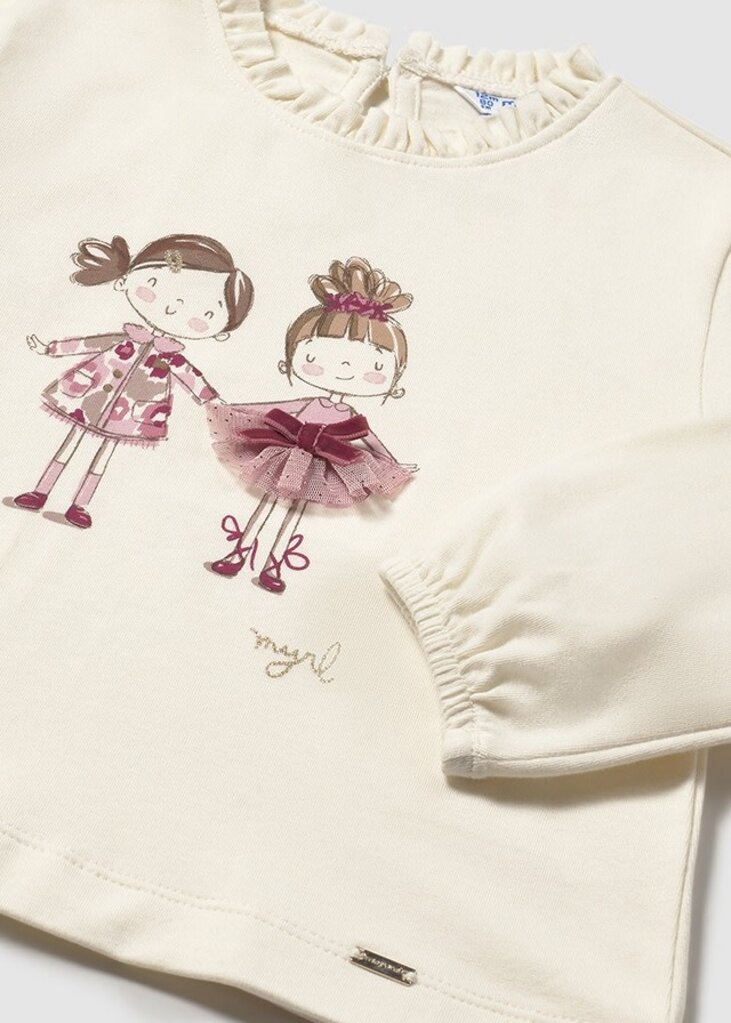 Mayoral 2075 L/s shirt dress 078 macchiato