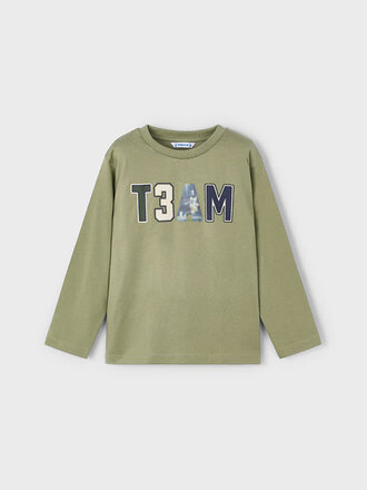 Mayoral 4077 L/s t-shirt 082 pistache