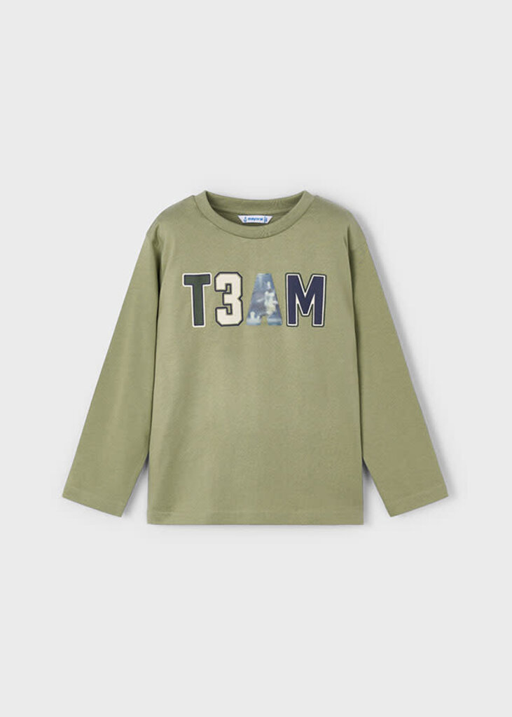 Mayoral 4077 L/s t-shirt 082 pistache