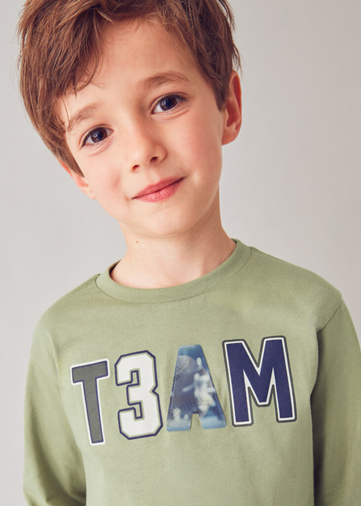 Mayoral 4077 L/s t-shirt 082 pistache