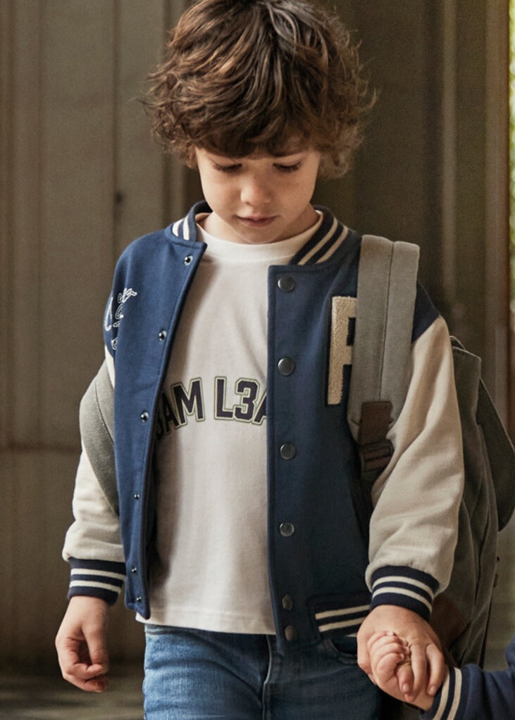 Mayoral 4424 Varsity jacket 071 blue