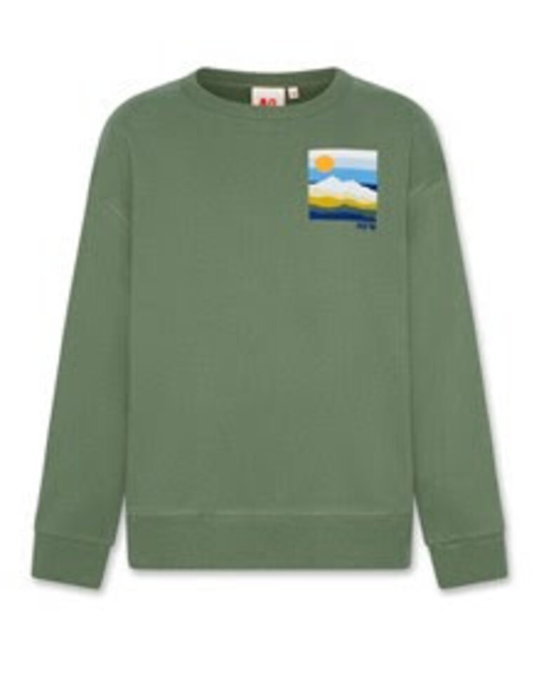 Ao76 225-2110-304 oscar sweater landscape 494 earth green