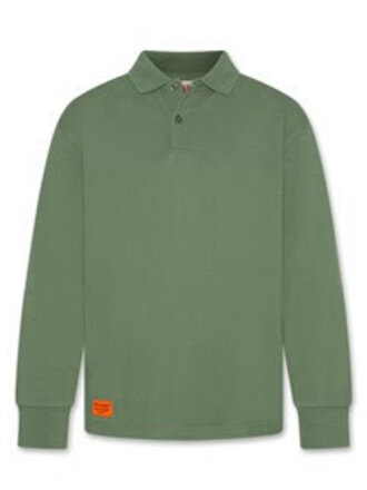 Ao76 225-2095-210 alfie polo logo 494 earth green