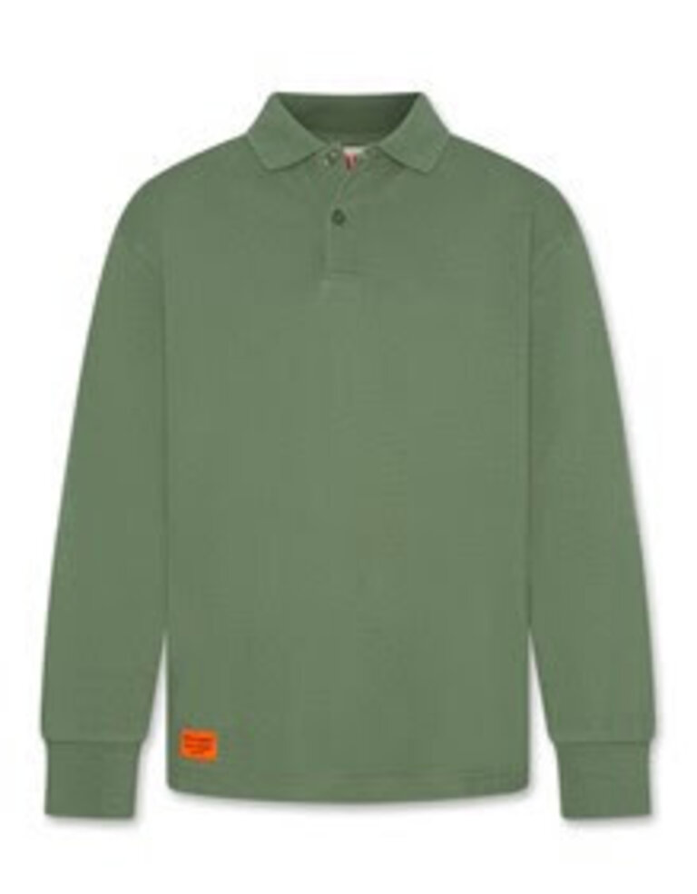 Ao76 225-2095-210 alfie polo logo 494 earth green