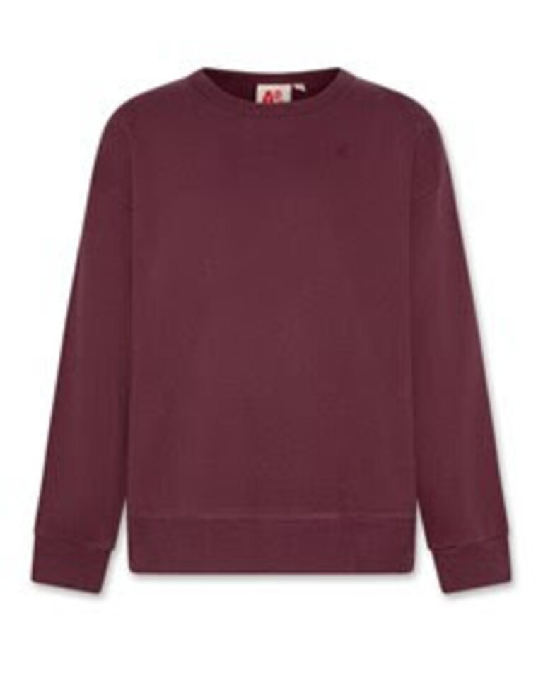 Ao76 225-2110-311 oscar sweater logo 615 burgundy