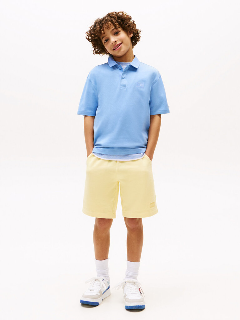 Tommy Hilfiger KB09801 Tonal flag emb Polo s/s C14 Cloudy blue