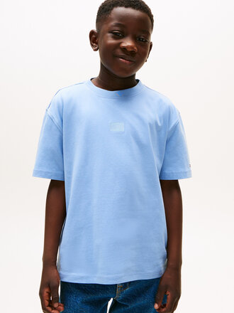 Tommy Hilfiger KB09727 Tonal flag emb T-shirt s/s C14 cloudy blue