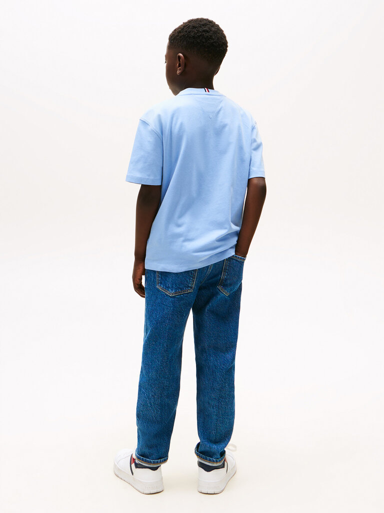 Tommy Hilfiger KB09727 Tonal flag emb T-shirt s/s C14 cloudy blue