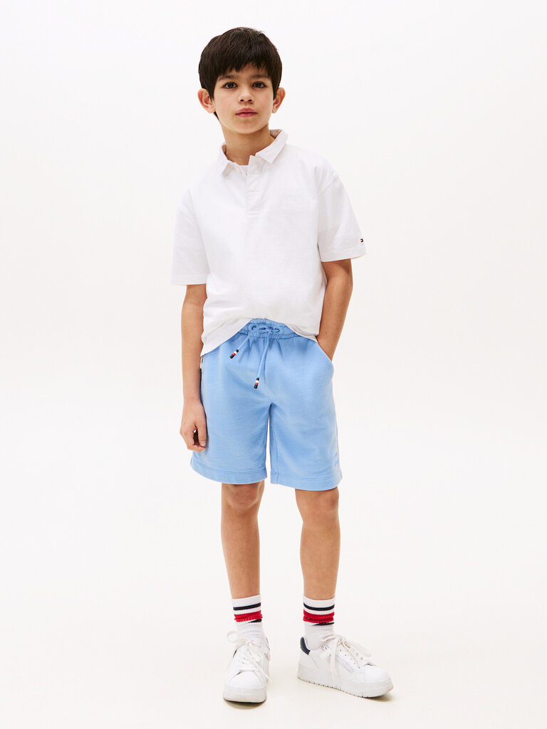 Tommy Hilfiger KB09801 Tonal flag emb Polo s/s YBR white